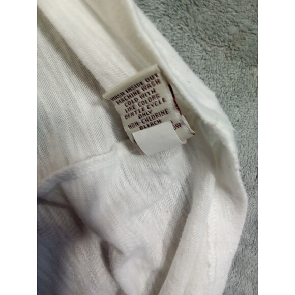 Mudd Womens XL White cold‎ Shoulder Blouse Y2K Classic - Picture 8 of 9